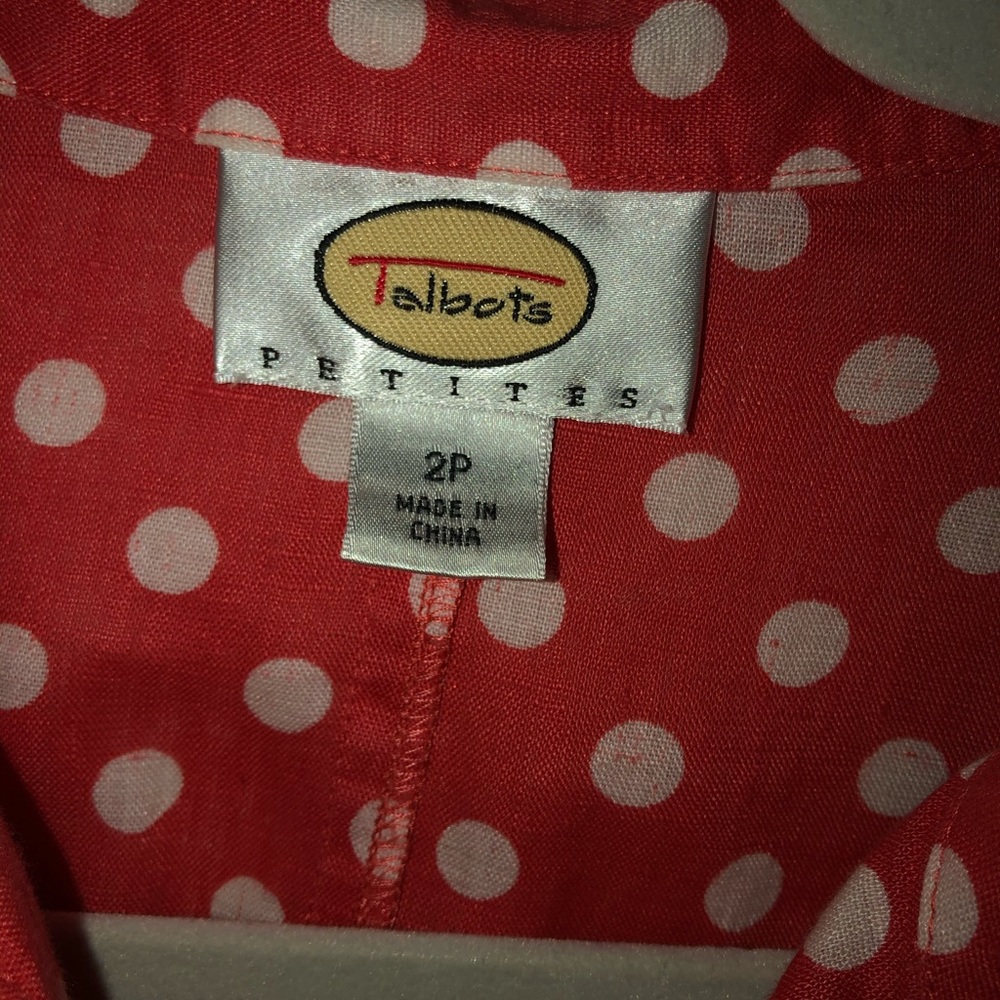 Talbots Linen Jacket/Shirt